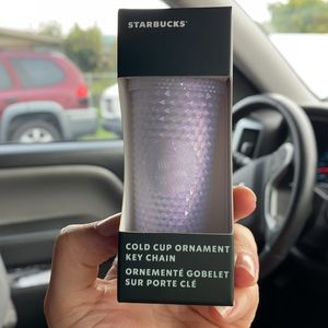 💜Lilac studded Limited edition Starbucks cold cup ornament/keychain! 💜